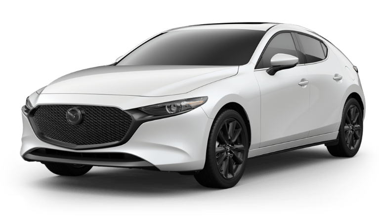 2021 Mazda3 Hatchback Snowflake White Pearl Mica | Menke Mazda in Schofield WI