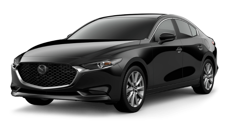 2021 Mazda3 Sedan Jet Black Mica | Menke Mazda in Schofield WI