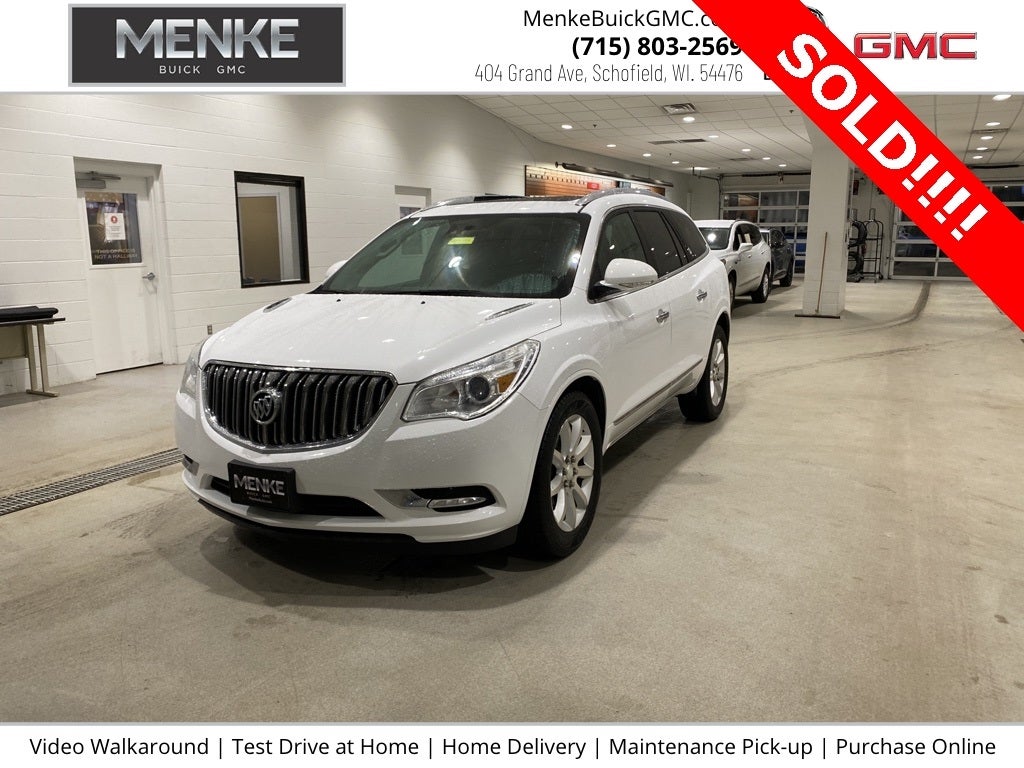 Used 2016 Buick Enclave Premium with VIN 5GAKVCKD5GJ137632 for sale in Schofield, WI